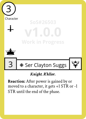 Ser Clayton Suggs