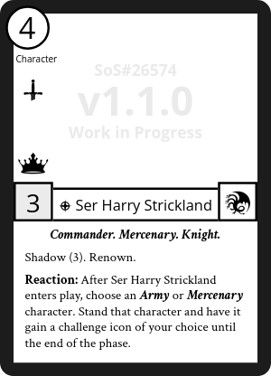 Ser Harry Strickland