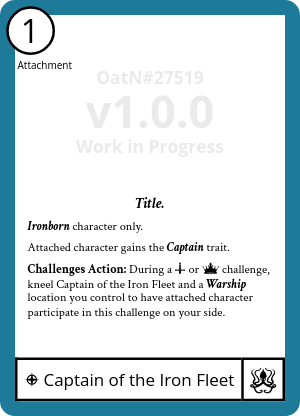 Captain of the Iron Fleet