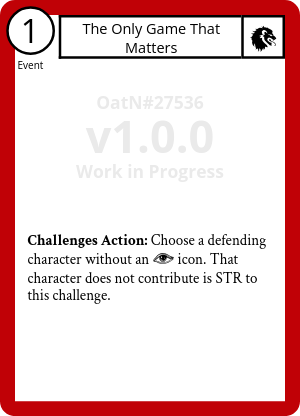 The Only Game That Matters