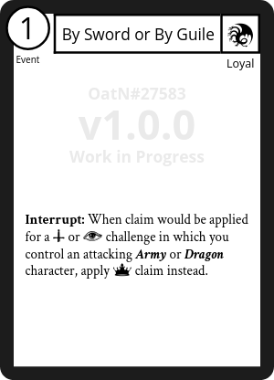 By Sword or By Guile